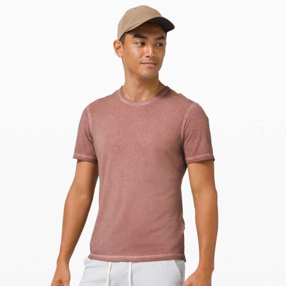 Lululemon Men's 5 Year Basic Tee *Sun Wash - Red - Picture 1 of 5
